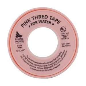   Made in USA 1/2 X 260 Pink Teflon Pipe Thread Tape