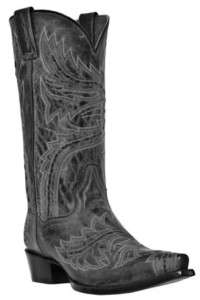 Dan Post Sidewinder Cowboy Leather Boots size 7 13 D,EW  