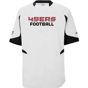 San Francisco 49ers  White  2008 Sideline Lift Performance Top  