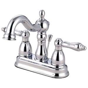   House 484253 Caspian Double Handle Lavatory Faucet with Pop Up Chrome