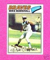 1977 Topps Mike Marshall #263 Braves NrMT MINT *1263*  