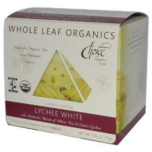 Whole Leaf Organics, Lychee White, 15 Tea Pyramids, 1.05 oz (30 g 