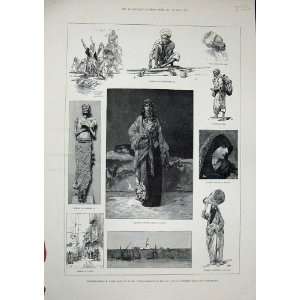   1887 Arabian Girl Esneu Egypt Mummy Cairo Goulah Woman