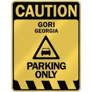   CAUTION GORI PARKING ONLY  PARKING SIGN GEORGIA