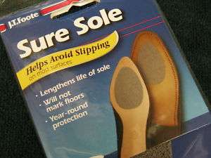 Sure Sole Non Skid Pads Shoe Soles Ground Grip 3 Pair  