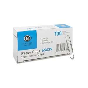  Business Source Non skid Paper Clip Jumbo   1000 / Pack 