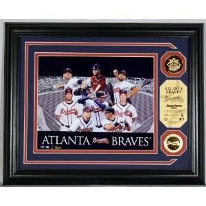  MLB Atlanta Braves Team Force 24KT Gold Coin Photo Mint 