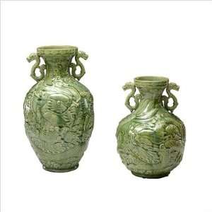  Small Singapore Vase in Green Apple