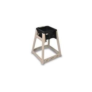   Hospitality 888BLK   High Chair Infant Seat w/ Black Seat, Beige Frame