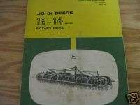 John Deere 12 14 Rotary Hoes Operators Manual  