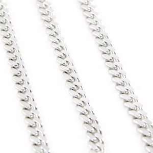   silver Maille Gourmette 50 cm (19. 69) 3. 5 mm (0. 14). Jewelry