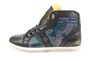DC Xander 6Pak Black Yellow Size 10.5 Mens Sneaker shoe  