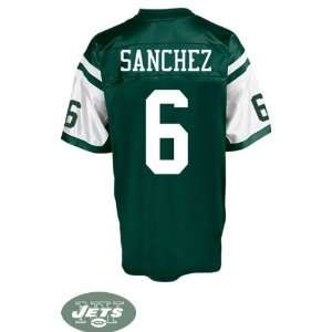  New York Jets Mark Sanchez #6 Green Jerseys Authentic NFL Football 