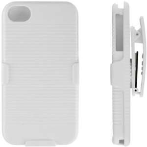    New OEM White Shell Holster Combo for Apple iPhone 4S Electronics