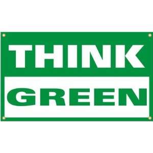  Think Green Banner Banner, 48 x 28