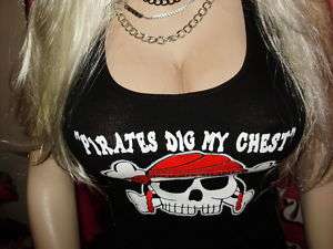 Pirate Tank Top Pirates Dig My Chest  