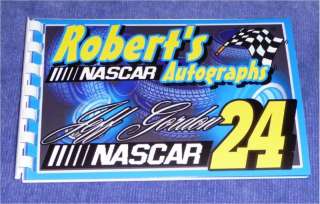 NASCAR * JEFF GORDON * 24 Autograph Book/Bag/Pen Disney  