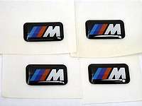 BMW ///M sport wheel Emblem badge SET sticker decal  