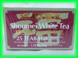 FOOJOY NATURAL SHOUMEI CHINESE WHITE TEA   USA SELLER  