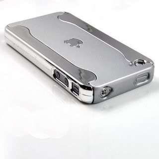   Metallic 2 Piece Chrome Hard Case Cover For iPhone 4 4G 4GS  