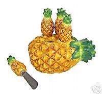 Tropical Pineapple SPREADER SET Appetizer Serving Spoon  