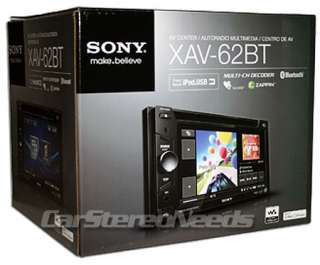 SONY XAV 62BT IN DASH 6.1 2 DIN TOUCH SCREEN MONITOR DVD/iPod PLAYER 