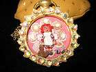 SENSATIONAL RAGGEDY ANN JEWELED NECKLACE GREAT DETAIL