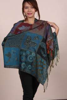 Pashmina Cashmere Wool shawl scarf wrap Thai Silk Blend  