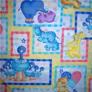 Springs Global BABY LOVE Patch Animals NURSERY Quilting Fabric HALF (1 