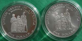 1998 Black Revolutionary War Patriots Silver 2 Coin Proof 