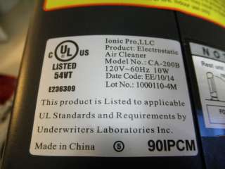 Ionic Pro Compact Air Purifier CA 200B   