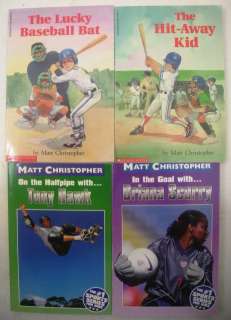   Chapter Books ALL by Matt Christopher Baseball Soccer Football  
