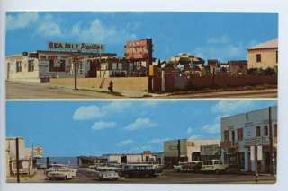 Kure Beach NC Street View Sea Ilse Cars Postcard  