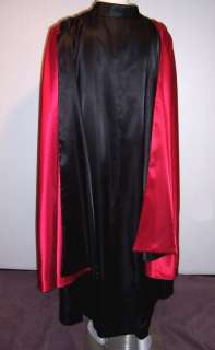   to xxl fabric used black and red polyester satin lined you may change