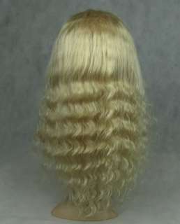 24 Human Hair Indian REMI Full Lace wig / Front lace Wig Deep Wave 
