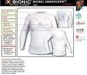 Bionic Damen ENERGIZER Funktions Shirt lang weiß/blau