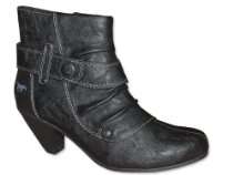 MUSTANG Ankle Boots Schwarz Damenschuhe Markenschuhe Stiefel Schuhe 