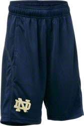 Notre Dame Fighting Irish adidas Youth Navy Climalite Shorts 