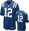 Andrew Luck # 1 Draft Pick Jersey Home Blue Game Replica #10 Nike 