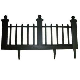   12 In. Resin Colonial Garden Fence (10 Pack) 2096HD 