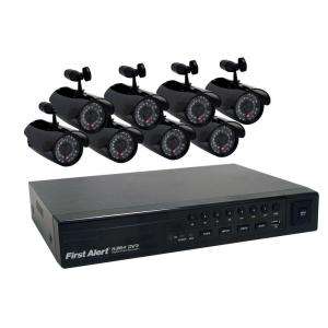   Ch. 500 GB Hard Drive Surveillance System with 8 500 TVL Cameras