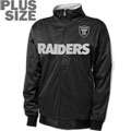 Oakland Raiders Womens Plus Size Full Zip Track Jacket