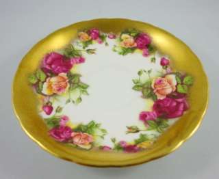 Beautiful Bright Gold & Roses Royal Chelsea Golden Rose Tea Cup and 