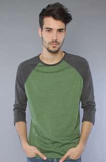 Matix The 34 Sleeve Raglan in Green Gray  Karmaloop   Global 