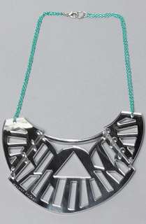 Melody Ehsani The Hologram Necklace in Silver and Raspberry 