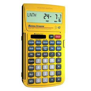   Industries Material Estimator Calculator 4019 
