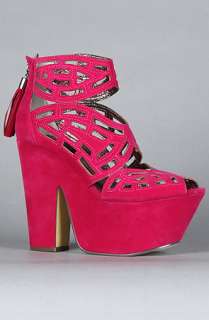 Sole Boutique The Gallista Shoe in Pink Velvet  Karmaloop 