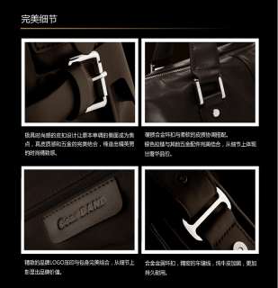 Mens Genuine Leather Tote Handbag Simple Business Briefcase Laptop 