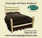 Log Furniture DIY Kit  King bed set, tenon cutter