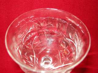 Vintage Crystal Thistle Champagne Glass  